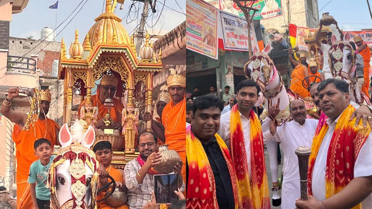 श्री दिगंबर जैन मंदिर गढ़ी पुख्ता में भव्य रथयात्रा महोत्सव का आयोजन